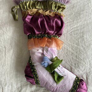 Hand made decorative silk stocking